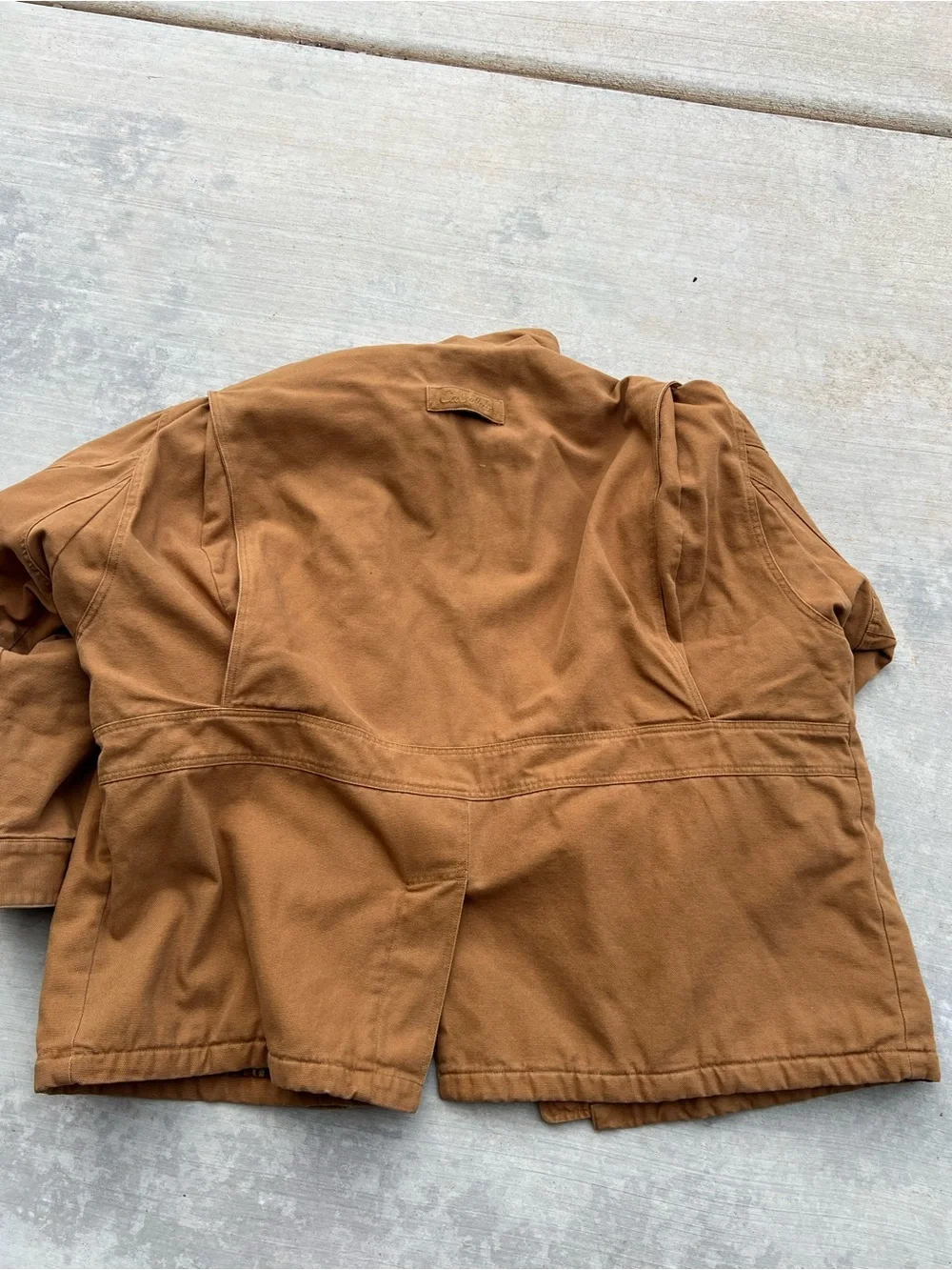 Cabelas Barn Field Jacket Men's 3XL Brown Canvas Plaid Lined Hunting Workwear
